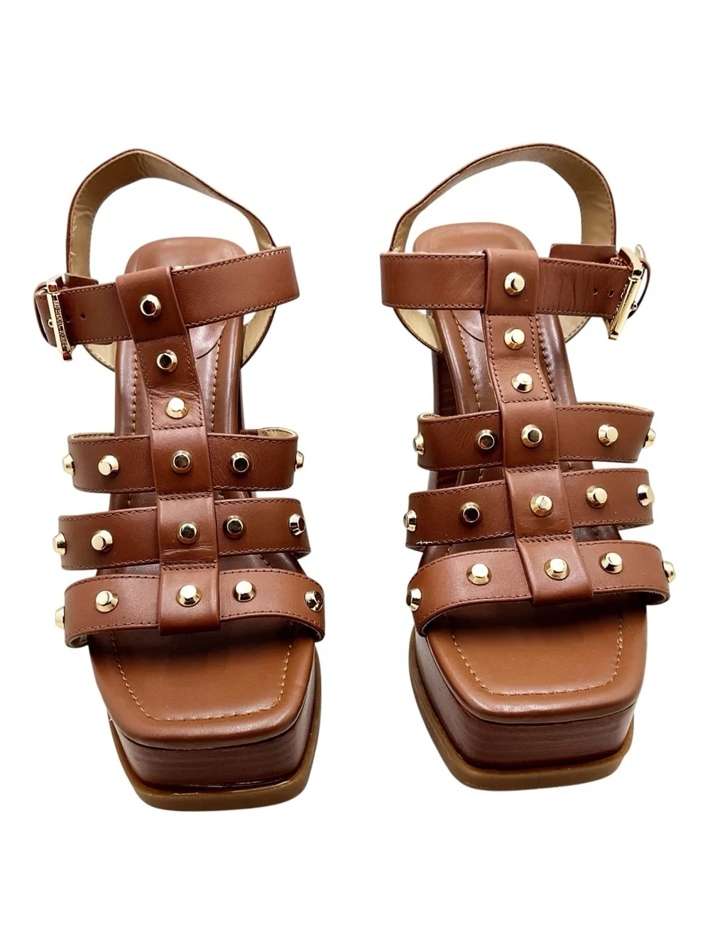{Michael Michael Kors}Jagger Studded Leather Platform Sandals